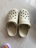 卡骆驰crocs经典云朵老爹鞋洞洞鞋时尚百搭女鞋拖鞋一脚蹬|206750 骨白色-2Y2(含智必星) 38 (240mm) 实拍图