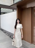 简拉熊夏季女装2025年新款长裙国风少女新中式气质穿搭汉服旗袍连衣裙子 白色M【95-105斤】 实拍图