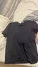 无印良品（MUJI）男式天竺编织圆领短袖T恤男士打底衫男款休闲上衣夏季男装 深灰色 L (175/100A) 实拍图