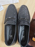 七匹狼男鞋冬季新款豆豆鞋男休闲皮鞋子男男士商务休闲鞋一脚蹬男鞋牛皮 黑色【畅销款】 42 【标准皮鞋码=运动鞋码43】 实拍图