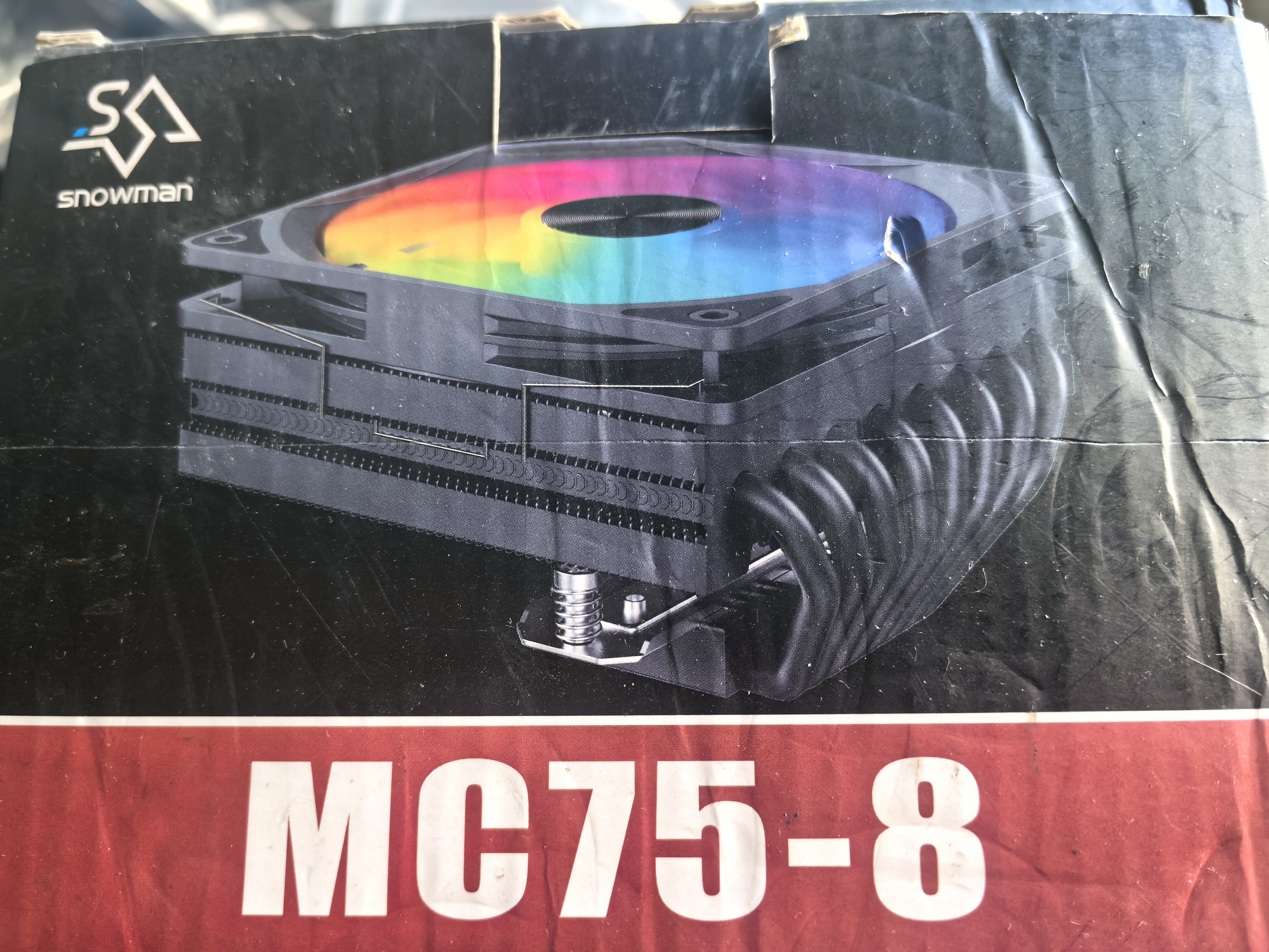 冰曼MC75下压式CPU散热器8热管1700风冷ITX小机箱2011超薄X99下吹1151静音i5 i7台式AMD电脑AM4风扇AM5 MC75-8黑色-无光 实拍图