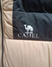 骆驼（CAMEL）【小太阳】户外羽绒服鸭绒加厚羽绒衣经典时尚防风保暖运动外套 白玉粉/幻影黑 男女同款 A33CAPN163J XL 实拍图