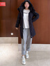 波司登2025新款羽绒服女款中长款90绒商场同款运动休闲外套B250246064DS 黑色|8056 M 165/88A 实拍图