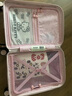 银座Hello Kitty 正版联名行李箱高颜值轻便旅行箱万向轮拉杆箱 20英寸拉链 实拍图