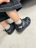 江博士夏季男女童舒适运动风宝宝学步鞋透气幼儿童鞋潮流海贝壳包头凉鞋 黑色 24 码脚长约14.4-15.1 实拍图