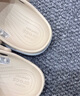 卡骆驰crocs洞洞鞋贝雅卡骆班轻便耐磨一脚蹬休闲鞋|205089 冬日白/彩色-1LI 40 (250mm) 实拍图