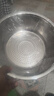 不锈钢沥水篮洗菜篮子洗米筛厨房家用沥水漏盆淘米盆子食品级 30CM加高沥水盆 实拍图