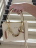 皮尔卡丹（pierre cardin）女包2025新款丝巾手提包妈妈斜挎通勤包生日好礼 米色 礼盒装 实拍图