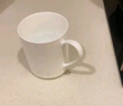 陶相惠茶杯陶瓷带盖大号喝茶杯办公室水杯纯白会议杯子骨瓷定制LOGO刻字 实拍图