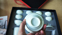 苏氏陶瓷（SUSHI CERAMICS）翡翠玉功夫茶具套装羊脂玉陶瓷三才盖碗青瓷茶壶礼盒装节日礼物 实拍图
