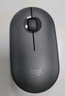 罗技（Logitech）时尚系列 PEBBLE鼠标 无线蓝牙鼠标 办公静音鼠标 女性鼠标对称鼠标 鹅卵石造型 石墨黑 实拍图