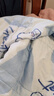 雅鹿空调被夏凉被可机水洗夏季单双人2026新款夏天学生宿舍薄被子被芯 爱心蓝 200*230cm 实拍图