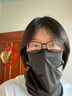 目丸防晒面罩男口罩冰丝面巾遮脖子遮阳全脸脖套秋冬登山骑行防风围脖 黑色-透气款 均码 实拍图