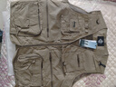 JEEP SPIRIT吉普工装马甲男士春夏季钓鱼背心机能多口袋外套男装 卡其 5XL 实拍图