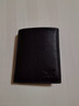 七匹狼男士钱包全皮竖款钱夹男款纯牛皮简约青年人短款票夹小皮夹子软皮 烫印标竖款黑色 实拍图