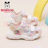 巴布豆童鞋女童学步鞋小童夏季舒适透气包头凉鞋105352071樱花粉/米25 实拍图
