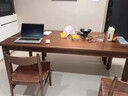 铁逍遥胡桃木实木书桌客厅化大长桌大板工作台家用办公桌学习电脑桌餐桌 胡桃木桌140*70*75厚4.5cm 实拍图