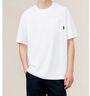 gxg.jeans男装  多色字母绣花基础凉感休闲圆领短袖T恤男 25年夏新品 白色 M (170) 实拍图