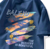 班尼路（Baleno）短袖男夏季美式潮牌学生休闲百搭纯棉t恤男重磅宽松情侣半袖上衣 实拍图