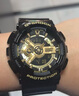 卡西欧（CASIO）男表黑金G-SHOCK双显运动防水时尚腕表送男友礼物 GA-110GB-1A（潮流黑金1#） 实拍图