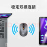 联想（Lenovo） 无线蓝牙双模充电鼠标 蓝牙5.0/3.0 便携办公鼠标人体工学设计 Howard风暴灰充电版 实拍图