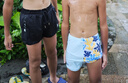 匹克泳裤男泳衣男防尴尬速干宽松平角沙滩裤双层温泉海边度假泳裤黑M 实拍图