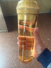 特百惠（Tupperware）晶彩MAX塑料杯600ml 男女士学生夏季运动水杯子户外大容量 冰水蓝 实拍图