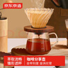 京东京造 手冲咖啡壶 耐冷热带刻度分享壶漩涡纹理冷萃滤杯套装 实拍图