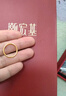 潮宏基足金黄金戒指女款定价 古法小金圈  SRG30004853 14号 实拍图