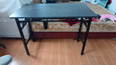 飞旺藤达折叠桌电脑桌家用简约学习书桌办公培训长条桌户外地摊桌子单双层 100*60*75CM【黑胡桃】双层 实拍图