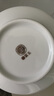 富玉景德镇陶瓷碗中式高档餐具纯素玲珑盘子家用菜盘散件送礼礼物 玉牡丹 8.5寸汤碗（拍5发6） 实拍图
