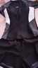 李宁（LI-NING）泳衣女士分体式两件套游泳衣温泉显瘦游泳装备 0921 黑灰 XXL 实拍图