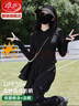 浪莎防晒衣女修身防紫外线2025夏季新款高倍冰丝薄款防晒服凉感外套 显瘦黑【连帽款 隐形口袋】 S 【70-100斤】 实拍图