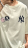 NEW ERA纽亦华MLB短袖T恤男女情侣秋季运动NY白色休闲重磅上衣13559698-M 实拍图
