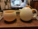 钰铨龙门 羊脂玉瓷素烧主人杯 德化白瓷茶杯功夫茶具陶瓷大号单个喝茶杯 聚福杯-款式四（约110ml) 实拍图