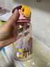 天喜（TIANXI）儿童水杯带吸管直饮杯子夏季幼儿园小学生可爱卡通便携塑料杯 【蓝色哈喽熊】 390ml 实拍图