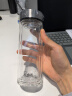 希诺双层玻璃杯男商务办公家用过滤泡茶杯子透明车载水杯345mL 实拍图