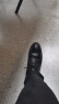 卡帝乐鳄鱼（CARTELO）软牛皮男士皮鞋商务正装鞋男软皮耐磨透气皮鞋男9585 黑色 42 实拍图