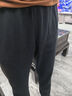 安踏男裤运动裤男春夏季新款针织透气直筒裤子户外休闲跑步长裤卫裤男 （推荐款夏季直筒裤）基础黑 L /175 适合130-150斤 实拍图