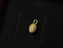 御邪 黄金榴莲吊坠 999足金5D硬金吊坠情人节礼物榴莲忘返锁骨链 黄金榴莲吊坠约0.3g±0.02（不含链） 实拍图