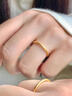 中国黄金（CHINA GOLD）黄金戒指女足金古法素圈闭口指环新跨年元旦礼物送女友 足金素圈戒指12#约0.5g【纪念品】 实拍图