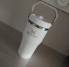 STANLEY 拎拎杯吸管杯水杯保温杯不锈钢杯子大容量办公车载591ML-霜白  实拍图