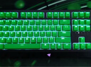 雷蛇（Razer）PBT/ABS键帽升级套件 樱桃配列 双色注塑 游戏机械键盘104透光含拔键器 PBT键帽 炫绿 实拍图