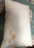 博洋家纺枕头芯可水洗全棉刺绣单人软枕芯中枕对装 莲仪48*74cm 实拍图