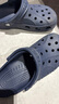 卡骆驰crocs洞洞鞋贝雅男鞋女鞋轻便耐磨一脚蹬拖鞋休闲鞋|10126 深蓝-410 37 /38(230mm) 实拍图