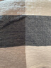 洁丽雅（Grace）家纺 绅士格子纯棉加厚吸汗大枕巾 两条装 兰 145g/条 80*50cm 实拍图