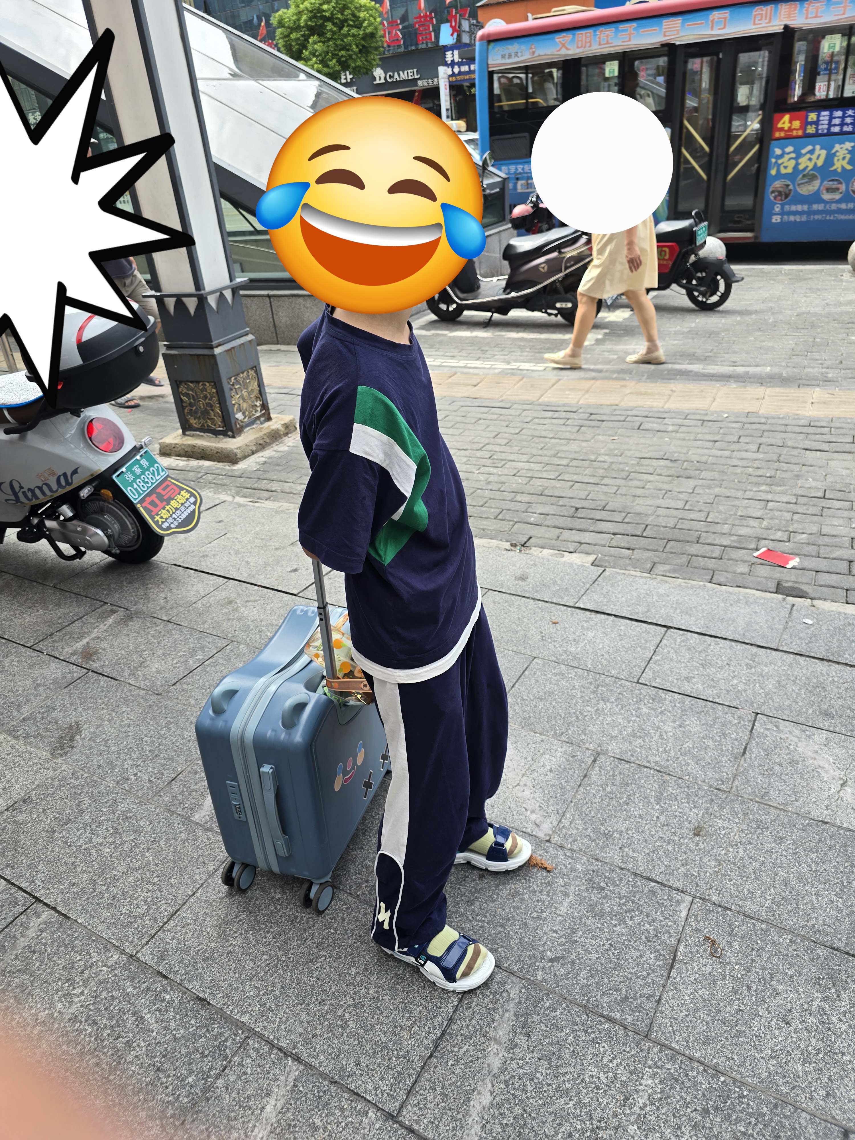 哈比熊童鞋夏季儿童凉鞋露趾男童凉鞋AU7338S深蓝绿（升级款）35码 实拍图