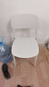 华恺之星椅子餐椅家用餐凳靠背网红凳子塑料休闲简约加厚椅子CY137白 实拍图