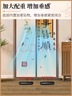 九嘉透明空调门帘防冷气阳台挡风帘隔热隔冷厨房防油烟门帘空调隔断帘 [透明EVA材质】灰色包边 宽90*高200CM 实拍图