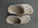 卡骆驰crocs洞洞鞋贝雅卡骆班轻便耐磨一脚蹬休闲鞋|205089 冬日白/彩色-1LI 36 /37(220mm) 实拍图